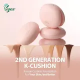 Кушон MilkTouch All-Day Skin Fit Milky Glow сияющий финиш, оттенок 24N Sand Beige, 15 г — фото 3