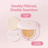 Кушон MilkTouch All-Day Skin Fit Milky Glow сияющий финиш, оттенок 23W Vanilla Beige, 15 г — фото 4