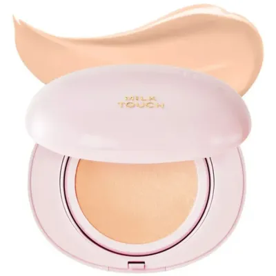 Кушон MilkTouch All-Day Skin Fit Milky Glow сияющий финиш, оттенок 21N Natural Beige, 15 г