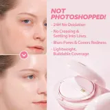 Кушон MilkTouch All-Day Skin Fit Milky Glow сияющий финиш, оттенок 19C Rosy Ivory, 15 г — фото 7