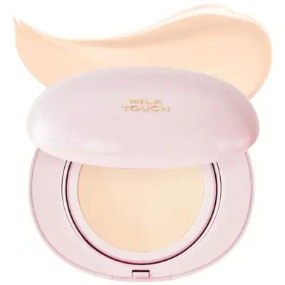 Кушон MilkTouch All-Day Skin Fit Milky Glow сияющий финиш, оттенок 15N Fair Ivory, 15 г