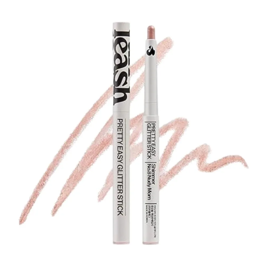 Карандаш для глаз Unleashia Pretty Easy Glitter Stick с блёстками, мягкая текстура, оттенок 8 Nudy Morn