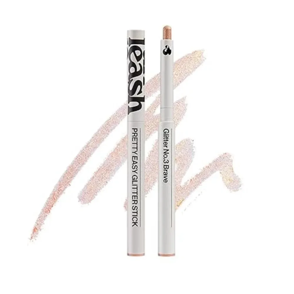 Карандаш для глаз Unleashia Pretty Easy Glitter Stick с блёстками, мягкая текстура, оттенок 3 Brave