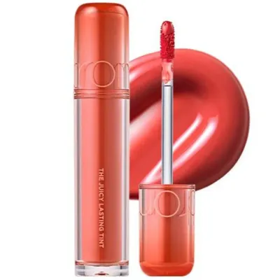 Тинт для губ Rom&nd The Juicy Lasting Tint New Version, нелипкий, стеклянный блеск, оттенок 08 Pink Pumpkin, 3,5 г