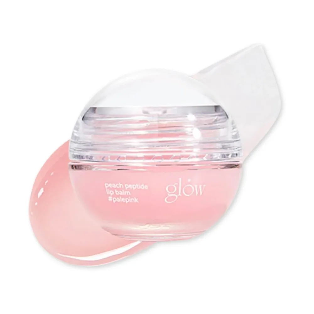 Бальзам для губ Glow Peach Peptide Repair Lip Balm, увлажняющий, гелевая текстура, оттенок Pale Pink
