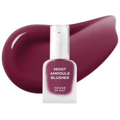 Жидкие румяна House of Hur Moist Ampoule Blusher увлажняющие, сияющий финиш, оттенок 08 Berry Purple, 20 мл