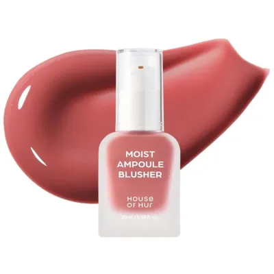 Жидкие румяна House of Hur Moist Ampoule Blusher увлажняющие, сияющий финиш, оттенок 03 Rose Brown, 20 мл