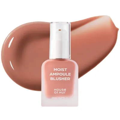 Жидкие румяна House of Hur Moist Ampoule Blusher увлажняющие, сияющий финиш, оттенок 01 Nude Beige, 20 мл