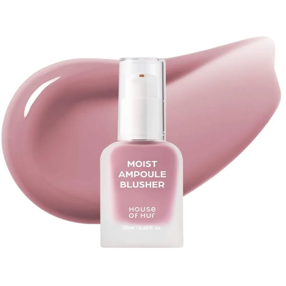 Жидкие румяна House of Hur Moist Ampoule Blusher увлажняющие, сияющий финиш, оттенок 04 Lavender Flush, 20 мл