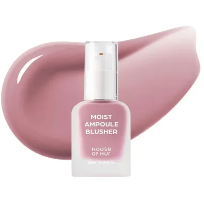 Жидкие румяна House of Hur Moist Ampoule Blusher увлажняющие, сияющий финиш, оттенок 04 Lavender Flush, 20 мл