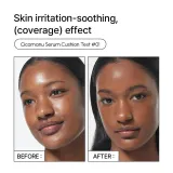 Тональный кушон Parnell Cicamanu Serum Cushion 29C Cool Sand увлажняющий, с сияющим финишем, 15 г — фото 8
