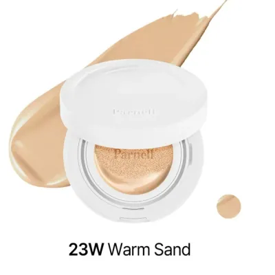 Тональный кушон Parnell Cicamanu Serum Cushion 23W Warm Sand увлажняющий, с сияющим финишем, 15 г