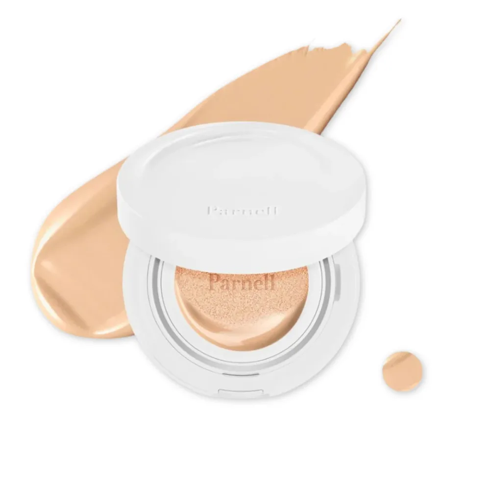 Тональный кушон Parnell Cicamanu Serum Cushion 21C Cool Rosy увлажняющий, с сияющим финишем, 15 г