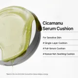 Тональный кушон Parnell Cicamanu Serum Cushion 21C Cool Rosy увлажняющий, с сияющим финишем, 15 г — фото 4