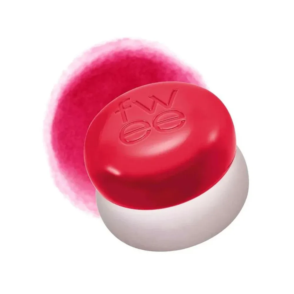 Средство для губ и щёк Fwee Lip and Cheek Blurry Pudding Pot, с брелоком, оттенок RD02 Mule
