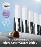 Тональный стик Elroel Blanc Cover Cream Stick с высоким покрытием, полусияющий финиш, оттенок Deep, 13 г — фото 4