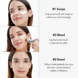 Тональный стик Elroel Blanc Cover Cream Stick с высоким покрытием, полусияющий финиш, оттенок Deep, 13 г — фото 7