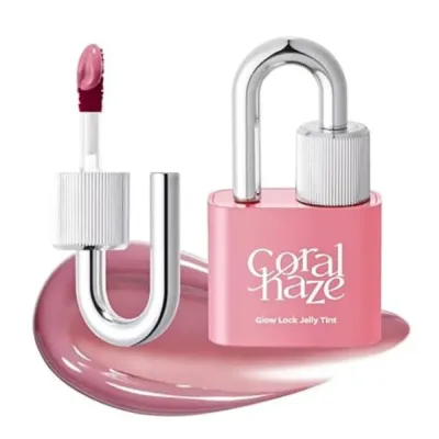 Тинт для губ Coralhaze Glow Lock Jelly Tint гелевый, лаковый блеск, оттенок 107 Petal, 4 г