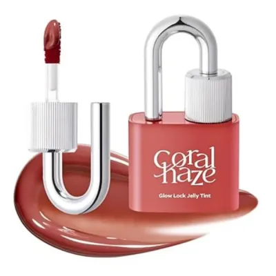 Тинт для губ Coralhaze Glow Lock Jelly Tint гелевый, лаковый блеск, оттенок 104 Caramel, 4 г