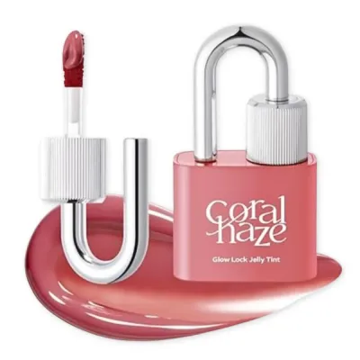 Тинт для губ Coralhaze Glow Lock Jelly Tint гелевый, лаковый блеск, оттенок 103 Tarte, 4 г