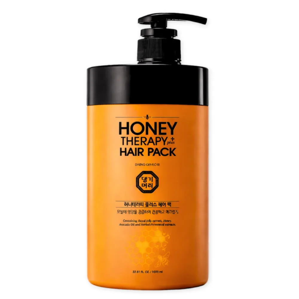 Маска для волос Daeng Gi Meo Ri Honey Plus Hair Pack питательная, увлажняющая, для повреждённых и окрашенных волос, 1000 мл