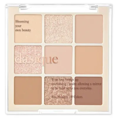Палетка теней Dasique Shadow Palette, 9 матовых, сияющих и блестящих оттенков, оттенок 07 Milk Latte