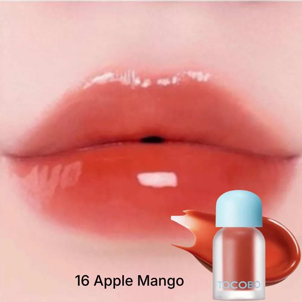Масло для губ Tocobo Juicy Berry Plumping Lip Oil, тонирующее, стеклянный блеск, оттенок 16 APPLE MANGO
