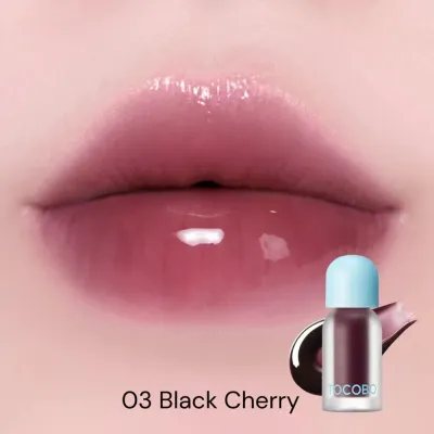 Масло для губ Tocobo Juicy Berry Plumping Lip Oil, тонирующее, стеклянный блеск, оттенок 03 BLACK CHERRY