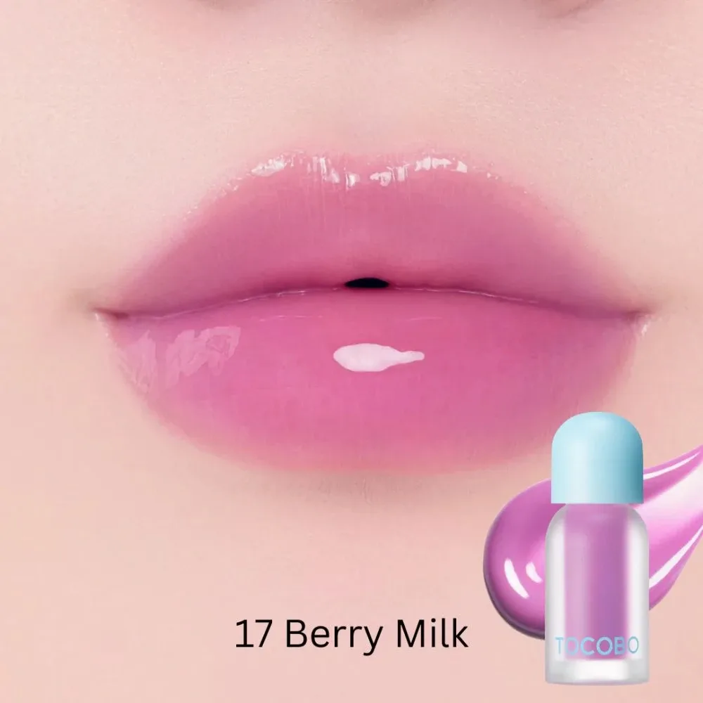 Масло для губ Tocobo Juicy Berry Plumping Lip Oil, тонирующее, стеклянный блеск, оттенок 17 BERRY MILK