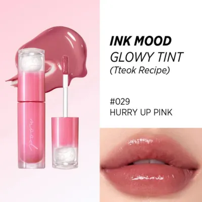 Тинт для губ Peripera Ink Mood Glowy Tint Tteok Recipe Collection, стеклянный блеск, оттенок 29 Hurry Up Pink, 4 г
