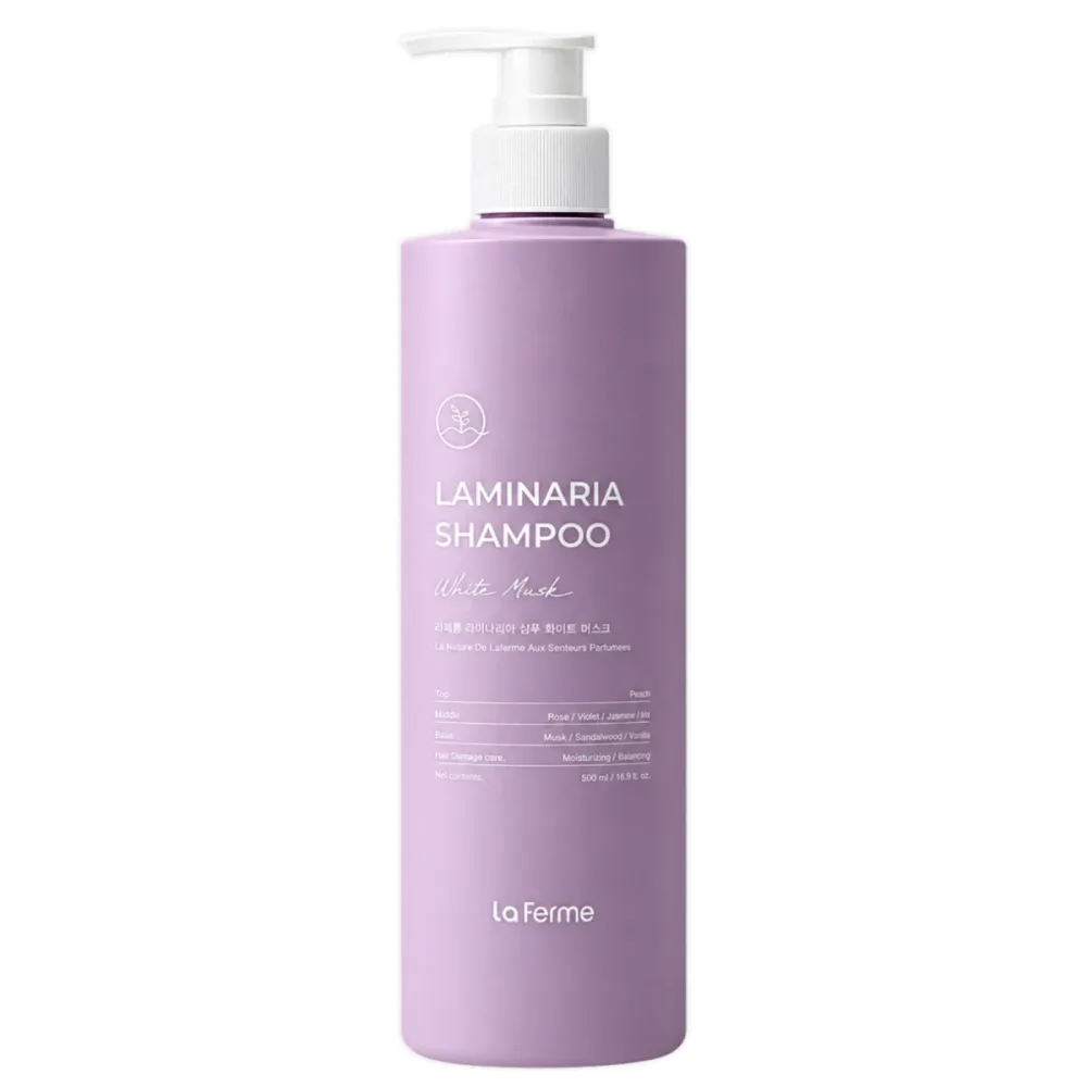 Шампунь LaFerme Laminaria White Musk для ежедневного очищения, 500 мл / 1000 мл