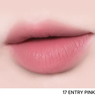 Тинт для губ Peripera Over Blur Tint, кремовый, размытый мат, оттенок 17 ENTRY PINK