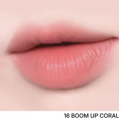 Тинт для губ Peripera Over Blur Tint, кремовый, размытый мат, оттенок 16 BOOM UP CORAL