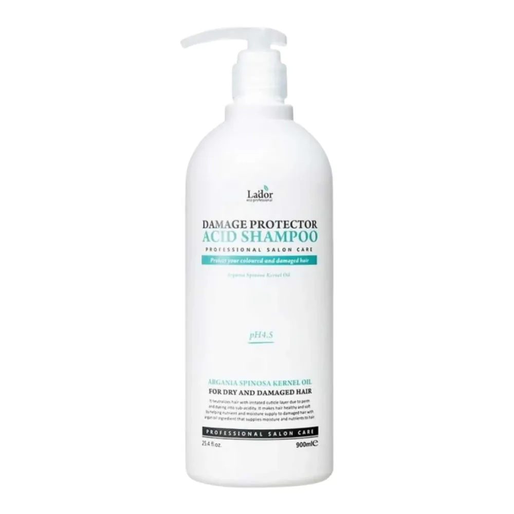 Шампунь Lador Damage Protector Acid кислотный, для сухих и повреждённых волос, 900 мл