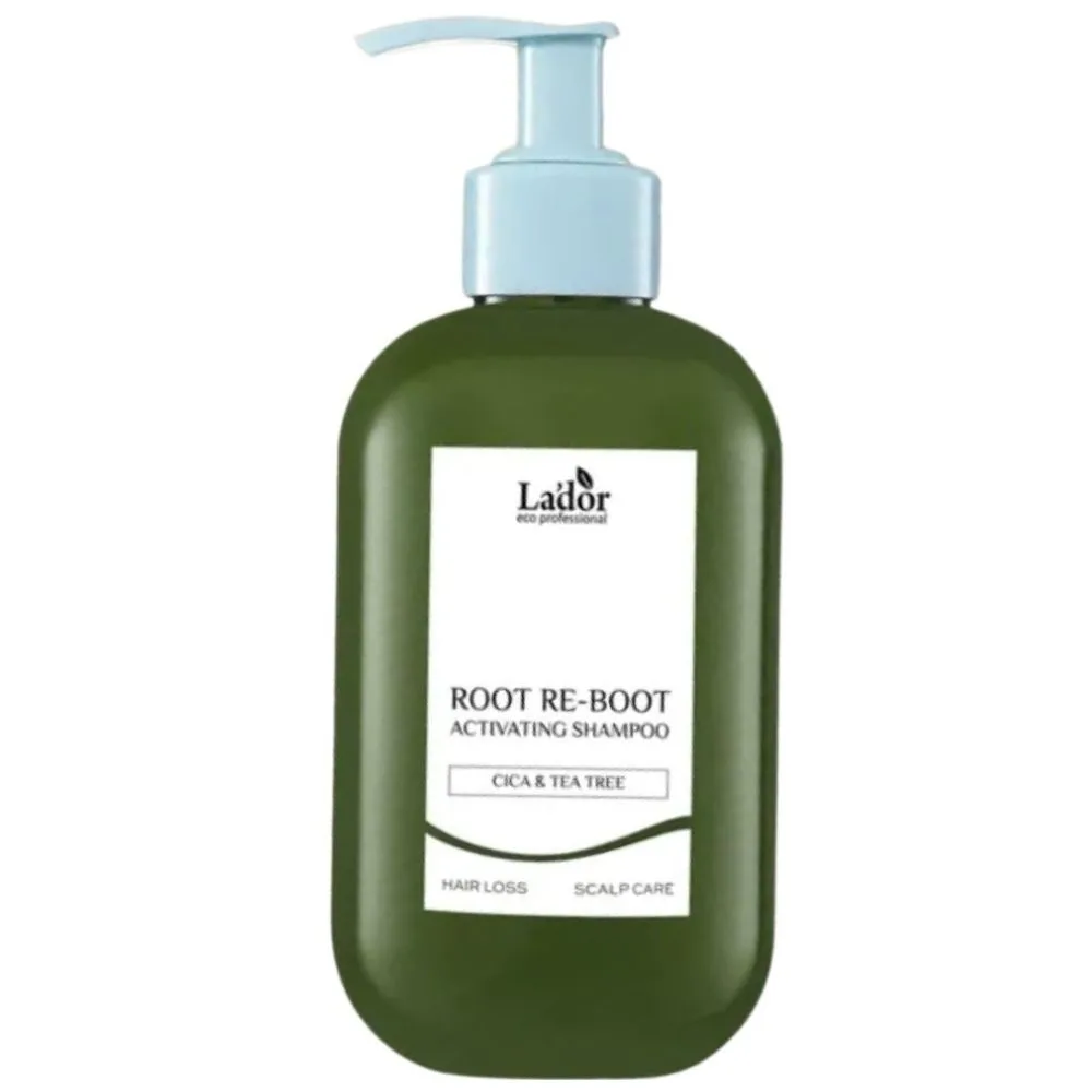Шампунь Lador Root Re-boot Activating Cica and Tea Tree освежающий, для жирной кожи головы, 350 мл