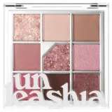 Палетка теней Unleashia Glitterpedia Eye Palette с блёстками и мерцанием, 9 оттенков, оттенок 05 All of Dusty Rose — фото 1