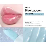 Бальзам для губ Unleashia Glacier Lip Balm, увлажняющий, нелипкий, оттенок Blue Lagoon, 3,3 г — фото 4