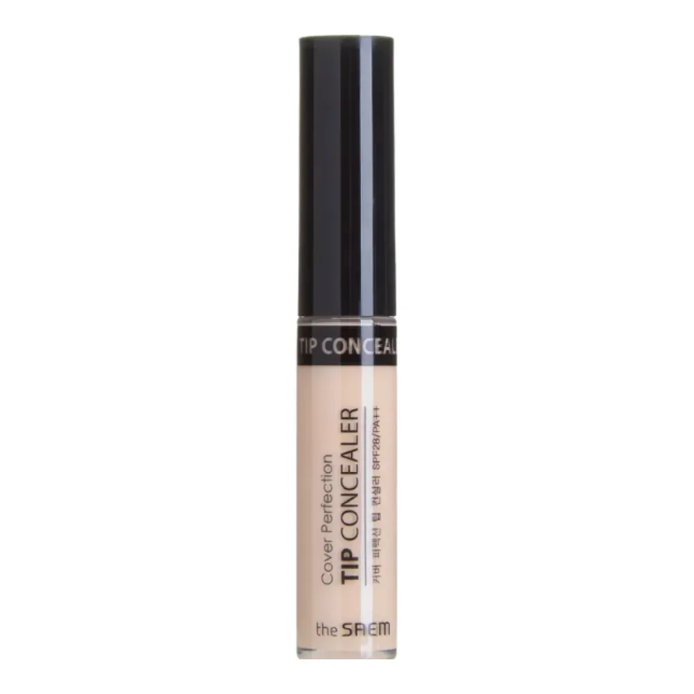 Консилер The Saem Cover Perfection Tip Concealer лёгкий, для точечной маскировки, оттенок 1.5 Natural Beige, 6,5 мл