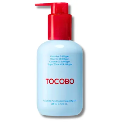 Гидрофильное масло Tocobo Calamine Pore Control Cleansing Oil для снятия макияжа и очищения пор, 200 мл