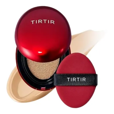 Кушон TirTir Mask Fit Red с регулируемым покрытием, оттенок 27N Camel
