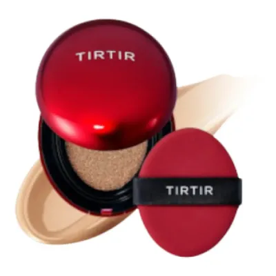 Кушон TirTir Mask Fit Red с регулируемым покрытием, оттенок 22W Sheer Beige