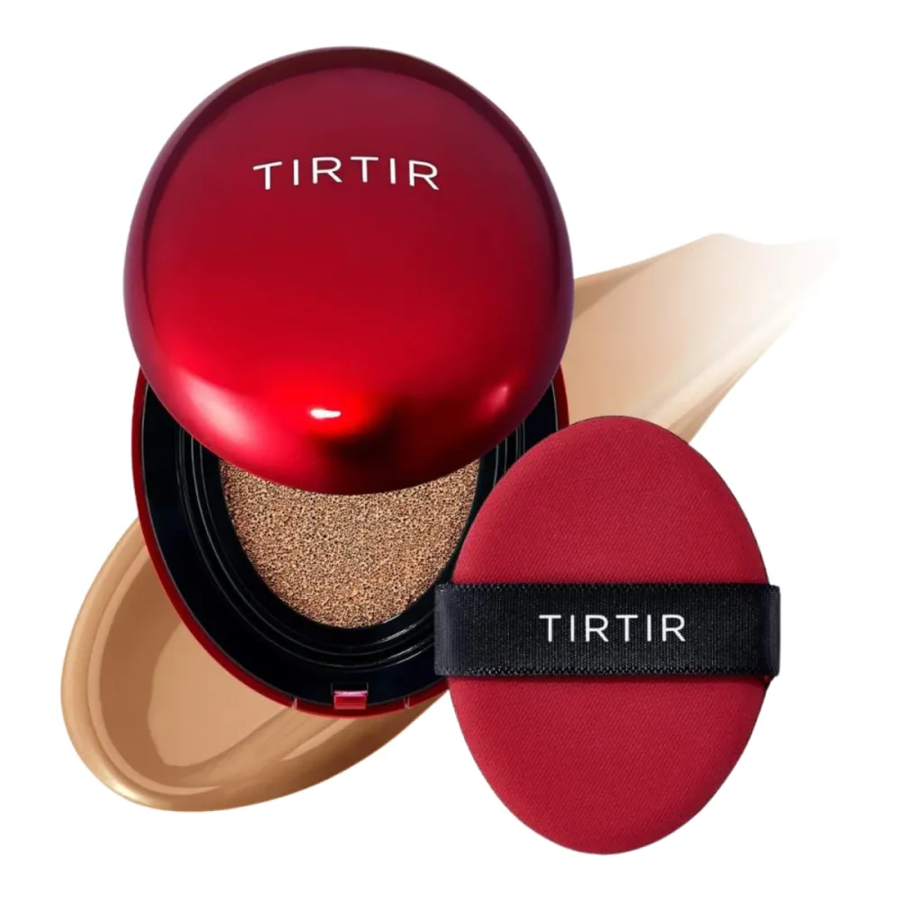 Кушон TirTir Mask Fit Red с регулируемым покрытием, оттенок 34N Pecan