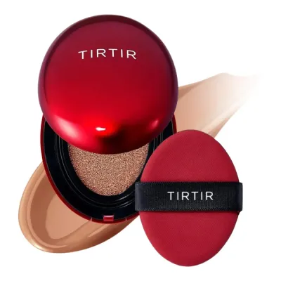 Кушон TirTir Mask Fit Red с регулируемым покрытием, оттенок 34C Amber