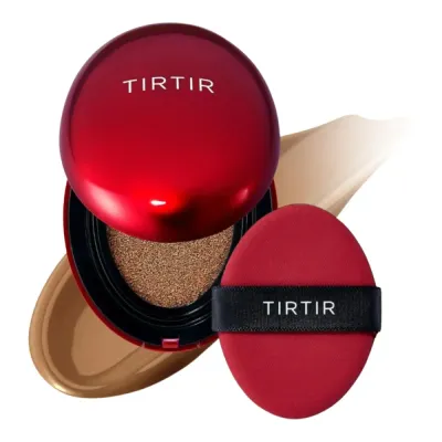 Кушон TirTir Mask Fit Red с регулируемым покрытием, оттенок 43N Deep Cocoa