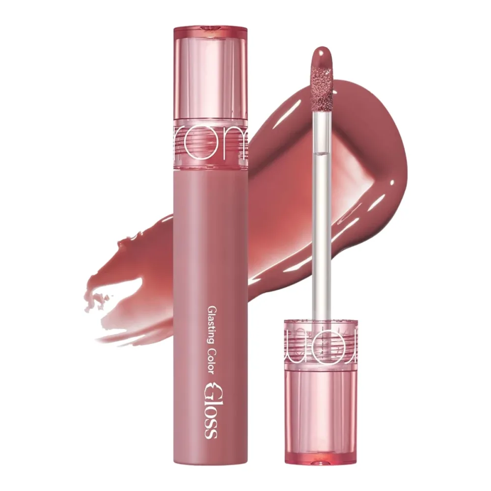 Блеск для губ Rom&nd Glasting Color Gloss, стеклянный эффект, оттенок 03 Rose Finch, 4 г
