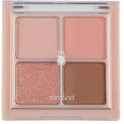 Палетка теней rom&nd Better Than Eyes компактная, матовые и блестящие оттенки, оттенок W02 Dry Peach Blossom