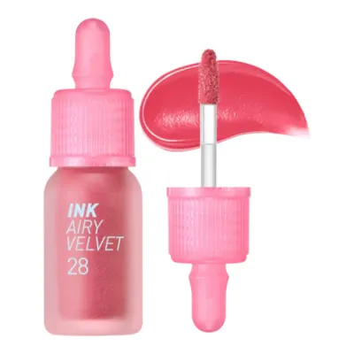 Тинт для губ Peripera Ink Airy Velvet, кремовый, оттенок 28 Berry Good Pink