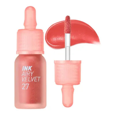 Тинт для губ Peripera Ink Airy Velvet, кремовый, оттенок 27 Inside Peach