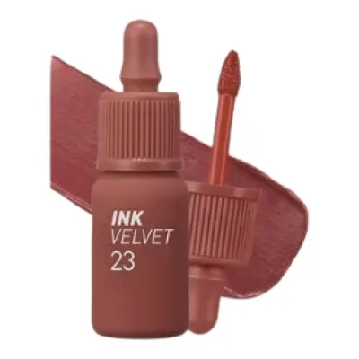 Тинт для губ Peripera Ink The Velvet, бархатистый финиш, оттенок 23 Nutty Nude
