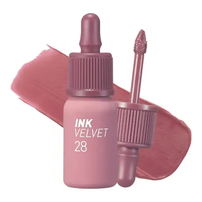 Тинт для губ Peripera Ink The Velvet, бархатистый финиш, оттенок 28 Mauveful Nude